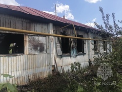 На пожаре погибли двое детей